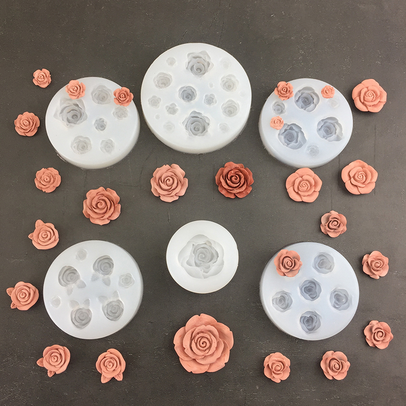 Soap Making Kit - 3D Rose Flower Shape Leaf Silicone