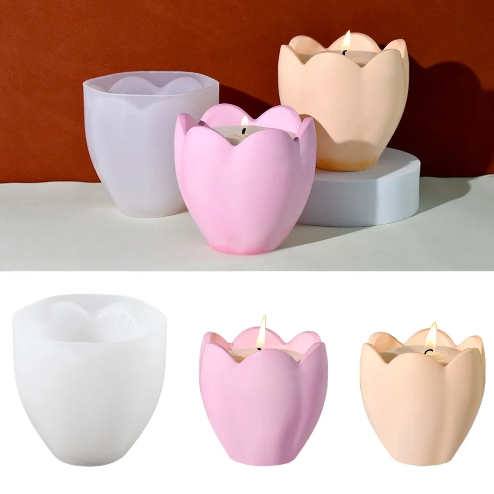 Soap Making For Beginners - Tulip Candle Holder Silicone Moulds Flower