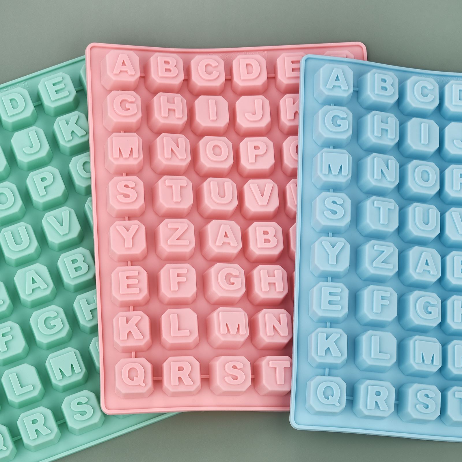 Soap Making Kit - 48 Letter Enghish Alphabet letter Silicone