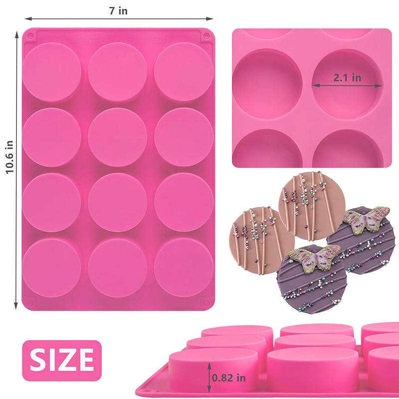 Round Silicone Molds 12-Cavity - Soap Making Kit recension och pris