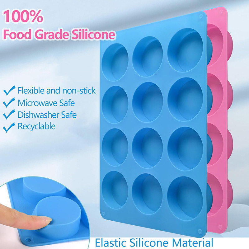 Round Silicone Molds 12-Cavity - Soap Making Kit recension och pris