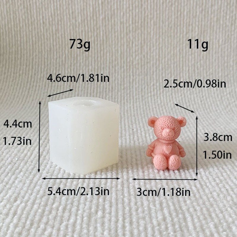 Mini Love Bear Candle Silicone - Soap Making For Beginners recension och pris