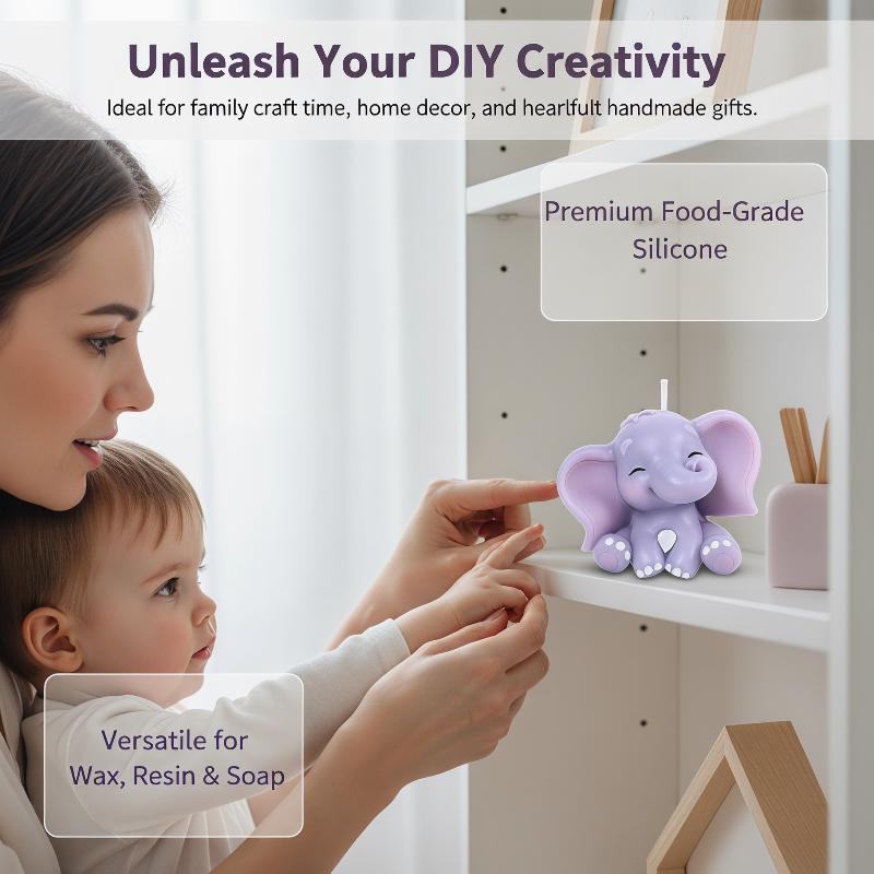 Cute 3D Elephant Silicone Cand - Soap Making Kit recension och pris