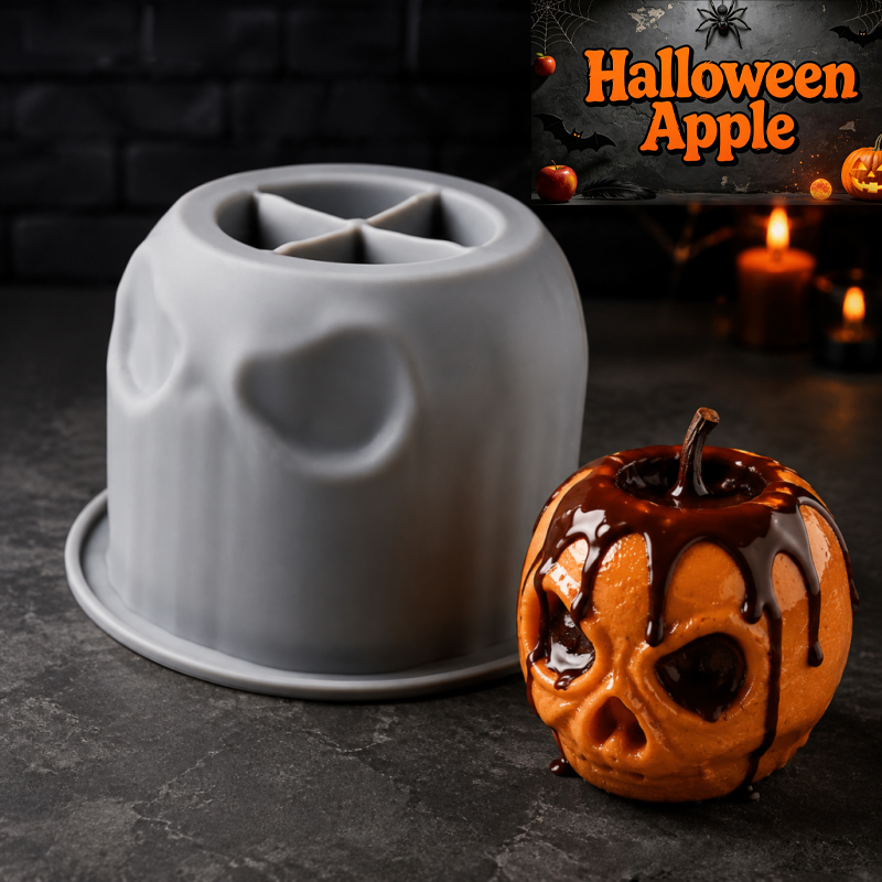 Halloween skull apple silicone - Soap Making For Beginners recension och pris