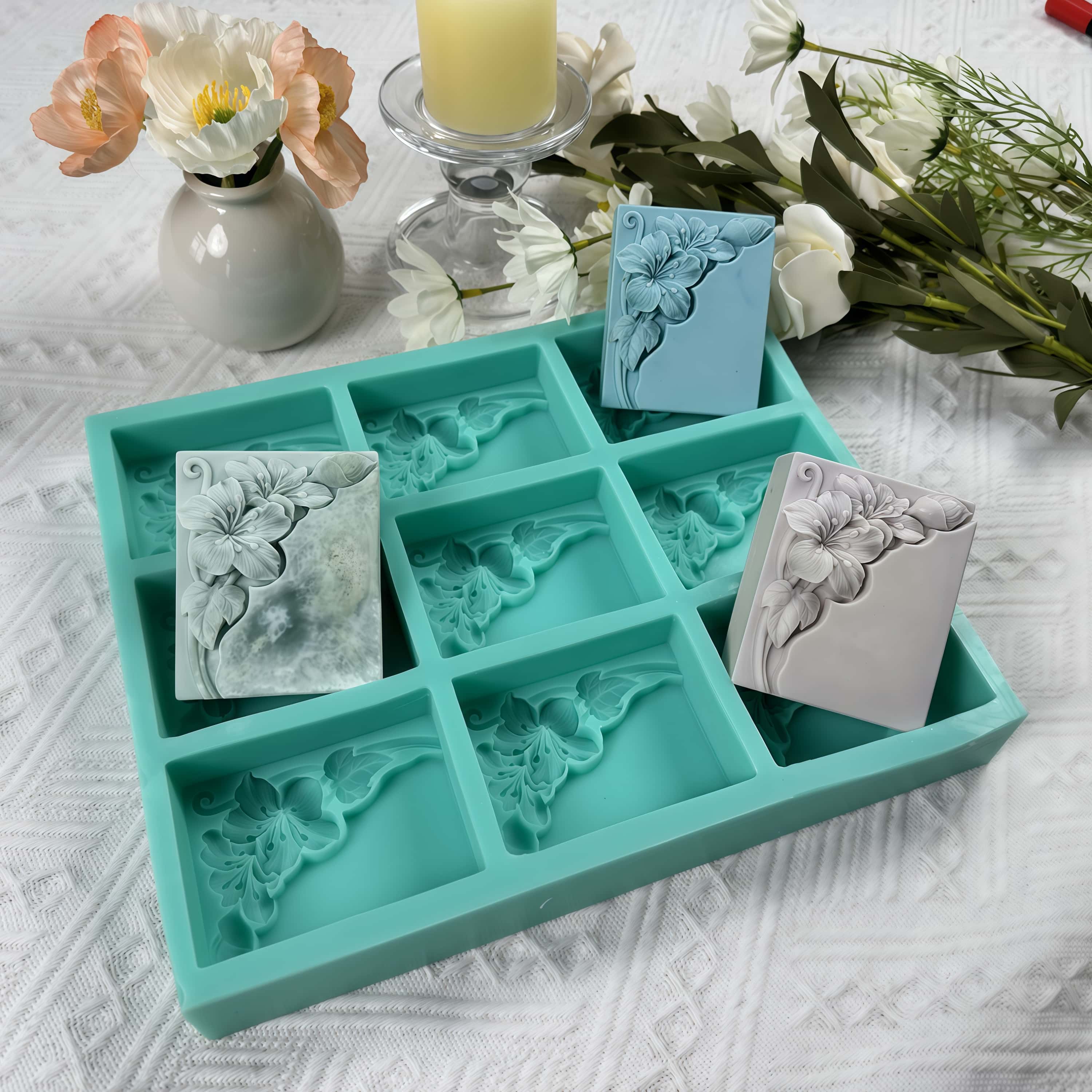 9 Cavities Tung Flower Soap Mo - Soap Making Line recension och pris