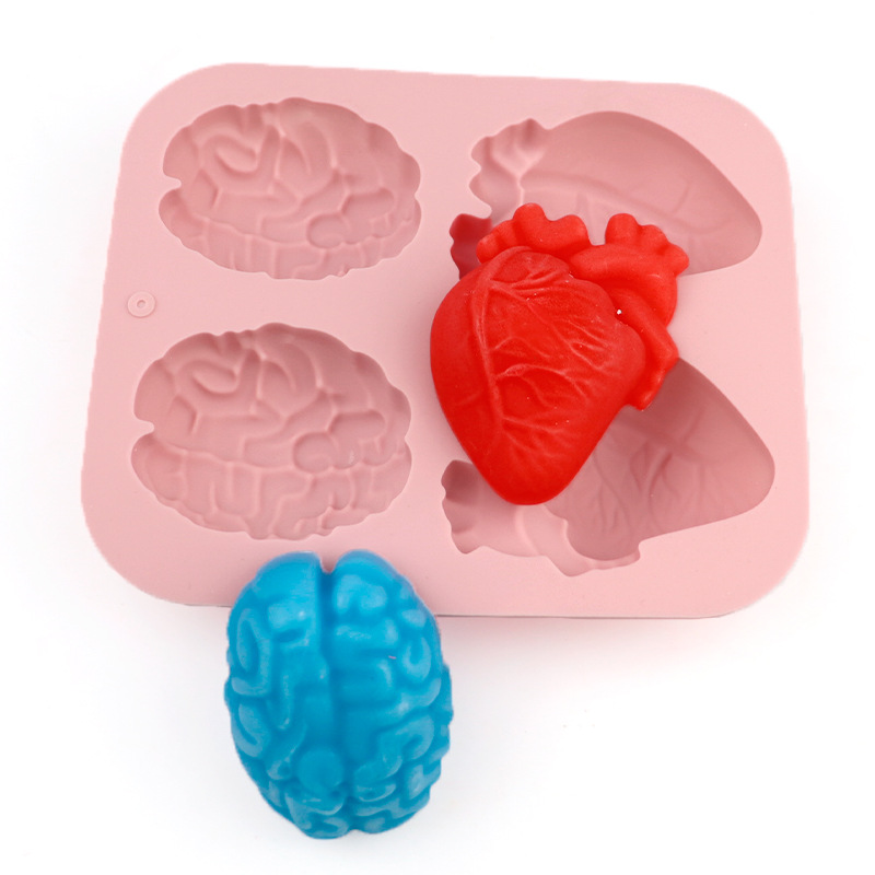 Human Brain And Heart Silicone - Soap Making Line recension och pris