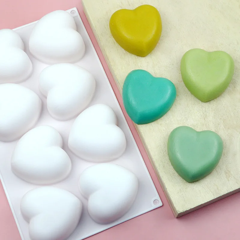 Love Heart Silicone Soap Mold  - Soap Making Activity recension och pris