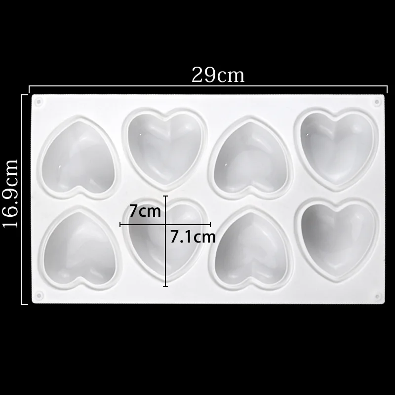 Love Heart Silicone Soap Mold  - Soap Making Activity recension och pris