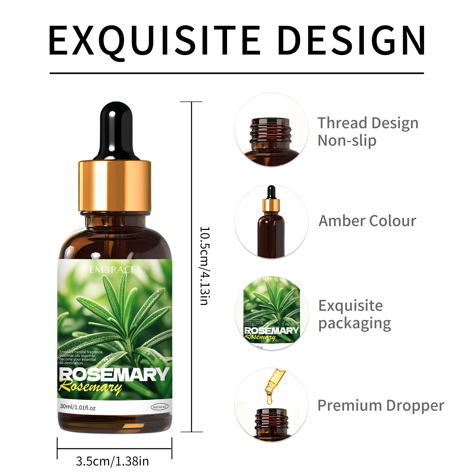 30ml Rosemary Natural Plant Es - Soap Making Friends recension och pris
